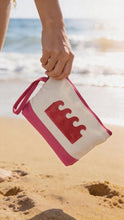 Seaside Canvas Wristlet