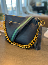 Elli Convertible Clutch-Navy