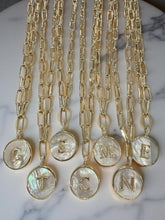 Initial Shell Charm Necklace