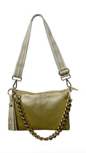 Ellie Convertible Clutch-Gold Leather
