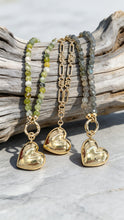 Puff Heart Pendant Necklaces