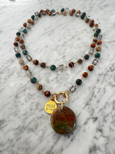 African Turquoise, Jasper & Crystal Convertible Necklace