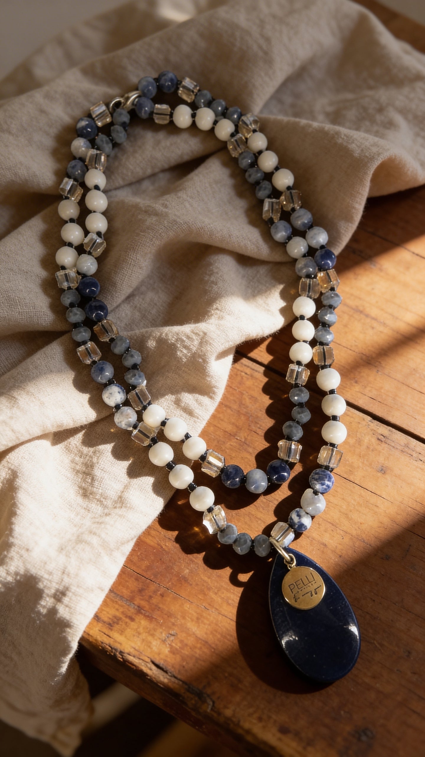 Lapis Two-Way Beaded Necklace