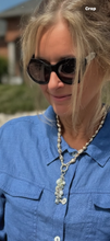Pearl Cascading Charm Necklace