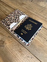Passport Wallet-Leopard Leather