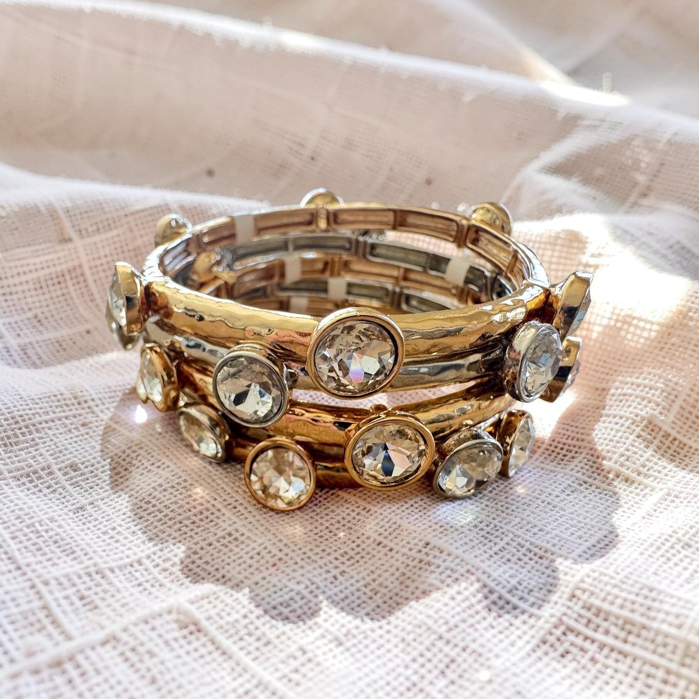 Infinity Bezel Crystal Bracelet