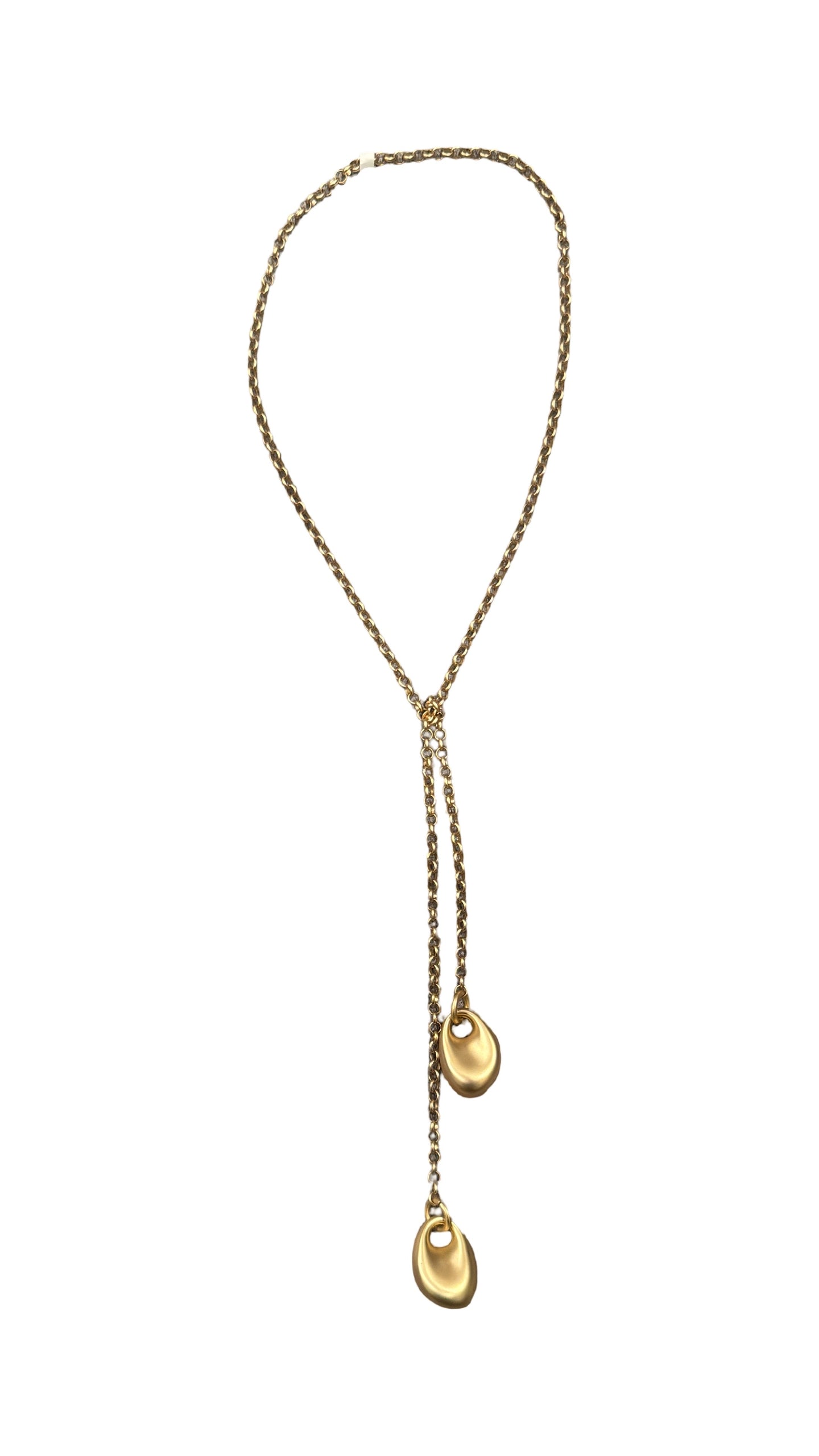 Organic Bean Lariat necklace