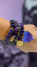 Druzzy Heart Gemstone Bracelet Stack