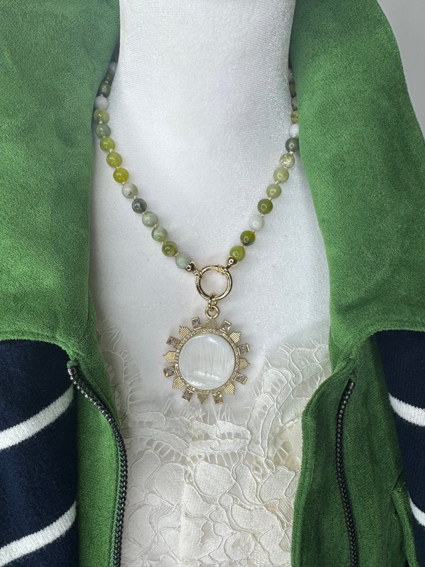 Mother of Pearl Pendant Necklace