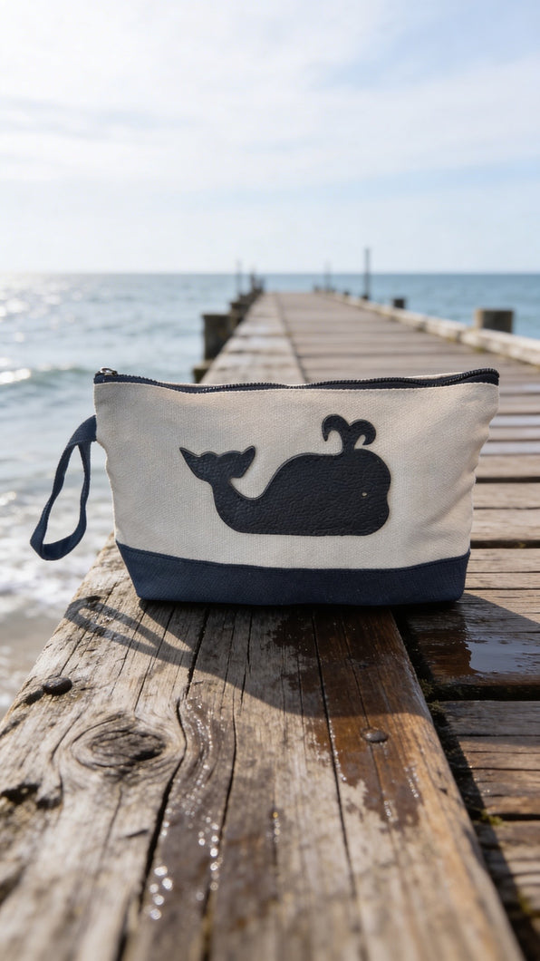 Seaside Canvas Wristlet