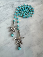 Turquoise Howlite & Stars Lariat