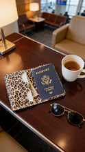 Passport Wallet-Leopard Leather