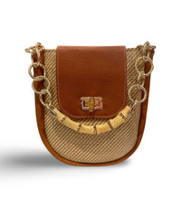 St. Tropez Straw & Leather Bag