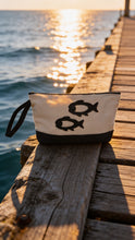 Seaside Canvas Wristlet