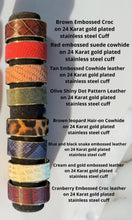 Leather Cuff Bracelets