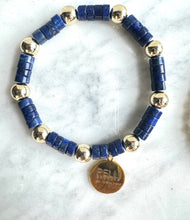 Blue Lapis Trio Bracelet Stack
