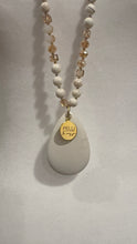 Howlite Teardrop Necklace