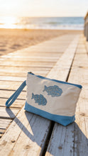 Seaside Canvas Wristlet
