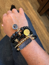 Agate And Druzzy Stackable Bracelet Set