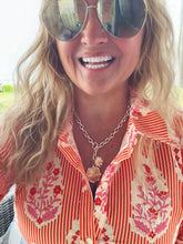 Sun & Starburst Enamel Charm Necklace