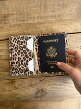 Passport Wallet-Leopard Leather