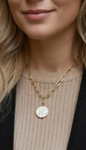 Initial Shell Charm Necklace