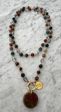 African Turquoise, Jasper & Crystal Convertible Necklace