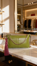 Color Block Leather Convertible Clutch