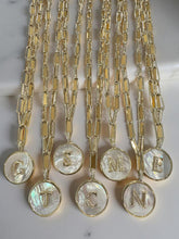 Initial Shell Charm Necklace