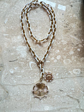 Sun & Starburst Enamel Charm Necklace