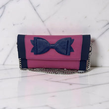 Blue Bow Convertible Clutch