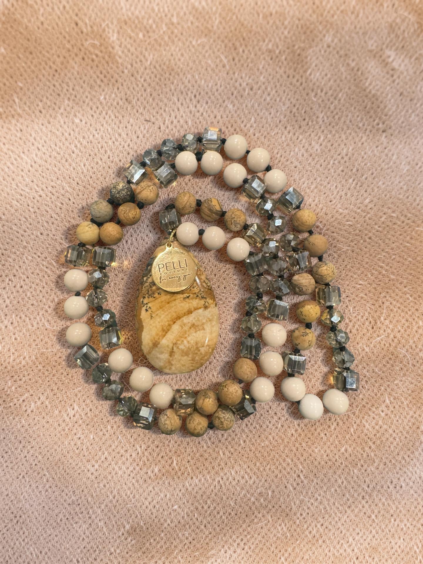Jasper Teardrop Necklace