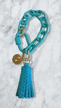 Enamel Bracelet with leather tassel