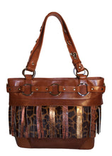Attachable Brown Leather Fringe for Jessica Tote Bag