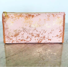 Pink and Gold Gusset Convertible Clutch