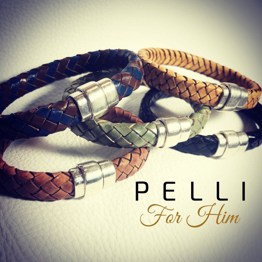 Men’s Woven Leather Bracelet