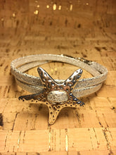Starfish Leather Wrap Bracelet
