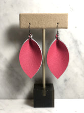 Leather Leaf Earrings